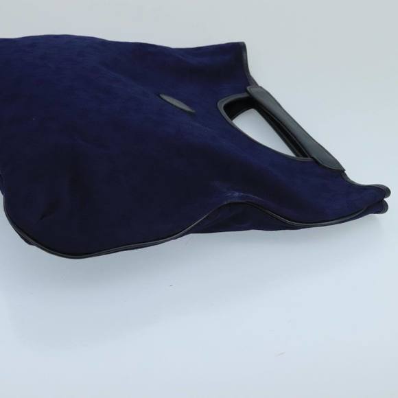 CELINE C Macadam Canvas Noevir Collaboration Hand Bag Navy Auth 98622 - Picture 3 of 16